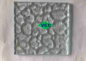 Clear Patterned Glass Oceanic Glass Geometric glass Frosted patterned glass
