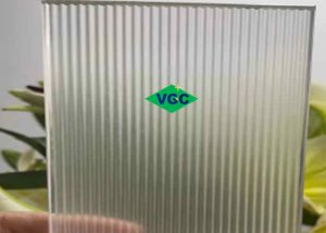 Ultra Clear Patterned Glass Textured Glass Fluted