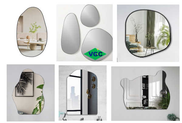 shaped Wall Mirror