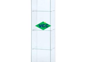 One Door Tall Glass Cabinet