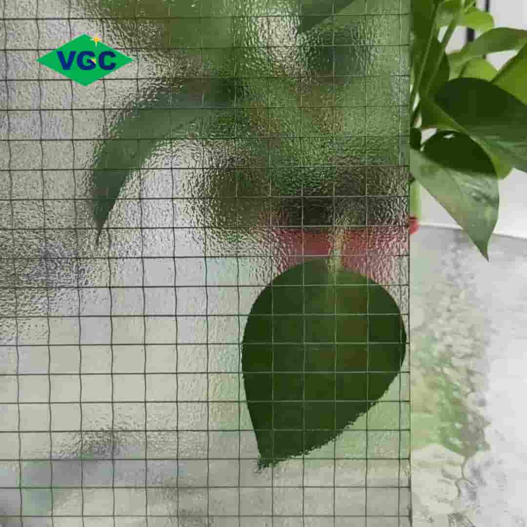 6mm Nashiji Wired Glass