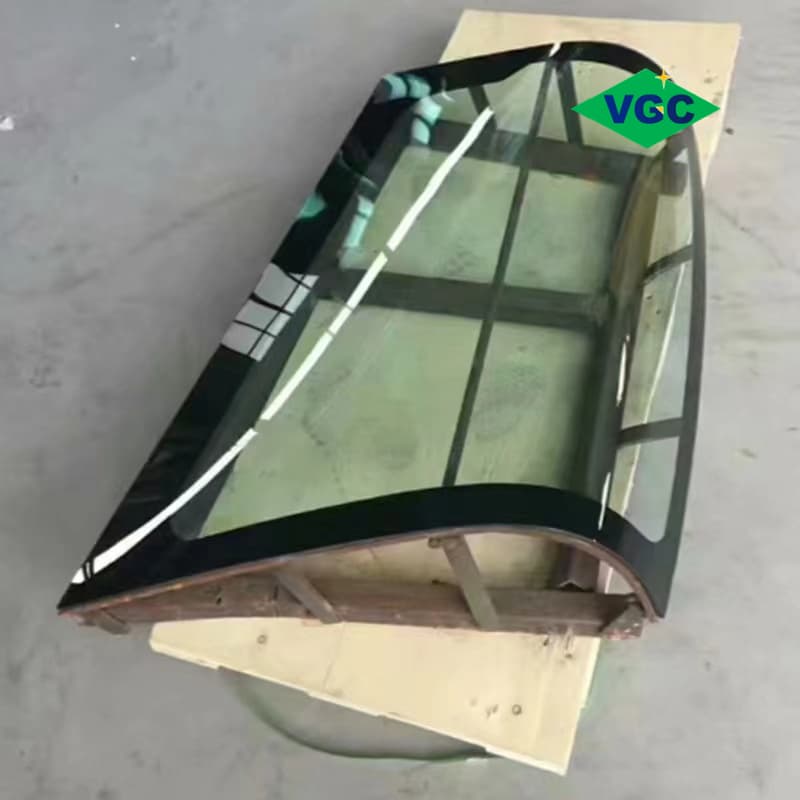 LOW-E curved tempered glass