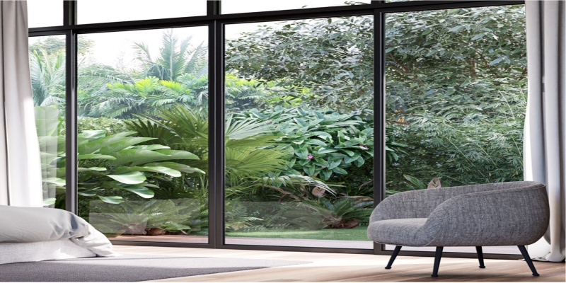 Glass for window and door